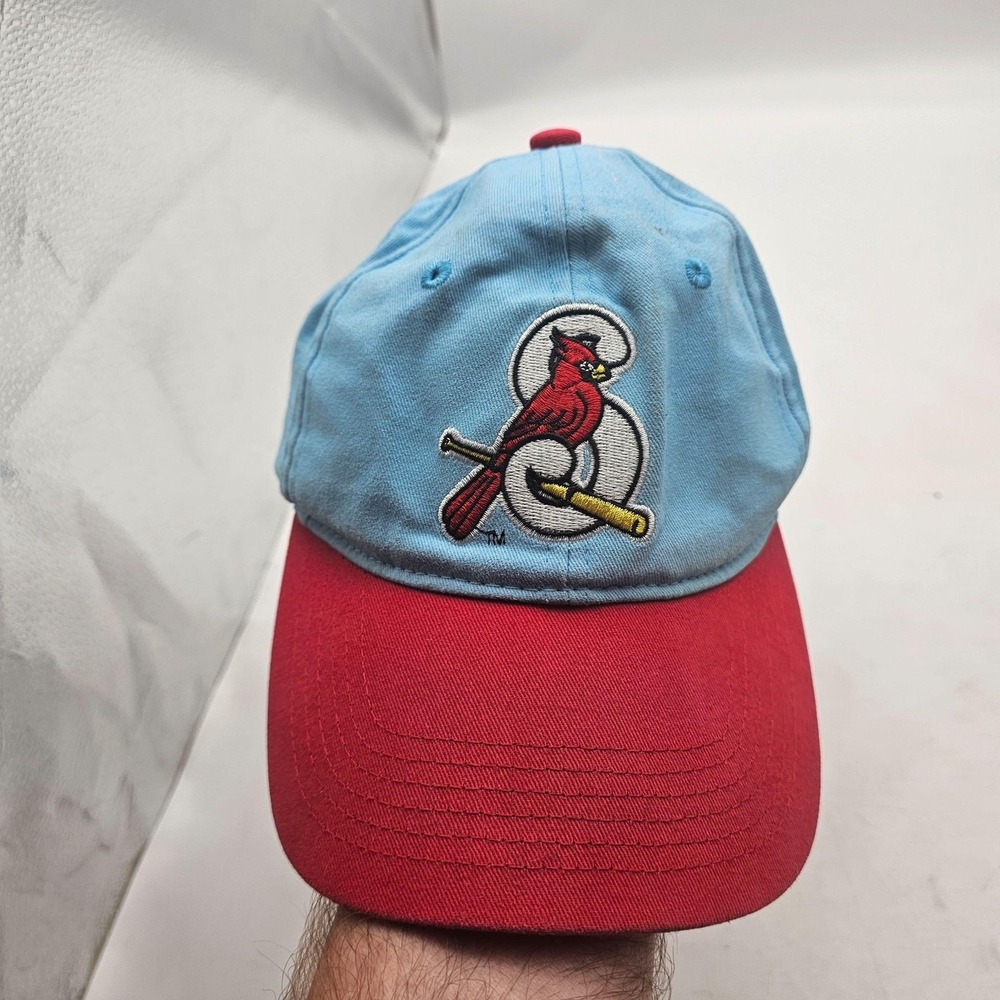 St Louis Cardinals Hat Cap Strap Back One Size Blue Baseball Associated Premium